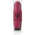 Rimmel Multi-Tasker Blush'N'brush tvářenka v tyčince se štětcem 200 Fushia Glam 8 g – Zboží Dáma