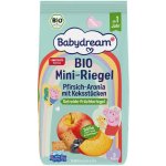 Babydream Bio mini tyčinky s broskví, aronií a kousky sušenek Peppa Pig 100 g – Zboží Dáma