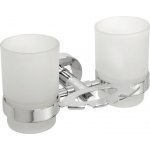 OMEGA držák kartáčků včetně sklenic, chrom 104110042 – Sleviste.cz