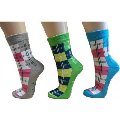 PONDY Ponožky designové KOSTKY dámské – Zboží Mobilmania