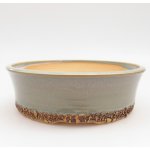 E-bonsai Keramická bonsai miska 19 x 19 x 6 cm zelená – Zboží Dáma