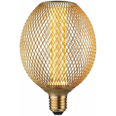 Paulmann P 29089 Metallic Glow Standard 230V LED Globe E27 Spiral 4,2W 1800K mosaz – Hledejceny.cz