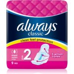 Always Classic Wings Maxi hygienické vložky 9 ks – Sleviste.cz