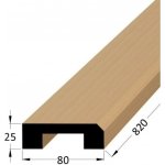 Dveřní práh s drážkou - O BK 800x80 x 25 – Sleviste.cz