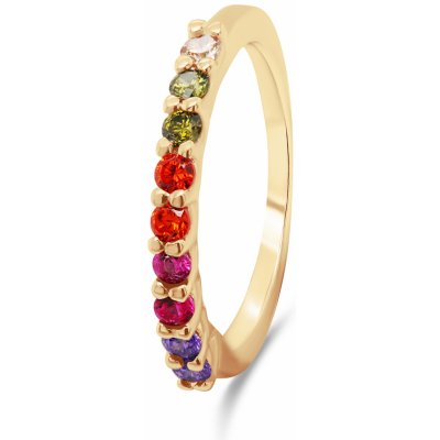 Brilio Silver pozlacený s barevnými zirkony RI063Y – Zbozi.Blesk.cz