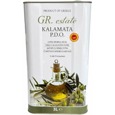 GR Estate Kalamata olivový olej Extra panenský 3 l – Zboží Dáma