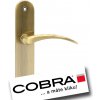 Dveřní kování Cobra MILENA – WC – 90 mm Bronz česaný