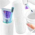 Dampod Shop Přenosné cestovní pouzdro na zubní pastu a kartáček bílá – Zboží Dáma