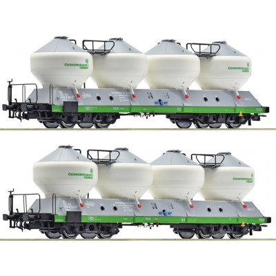 Roco H0 2-dílná sada vozů Uacs "Českomoravský cement" 6600237 – Zbozi.Blesk.cz