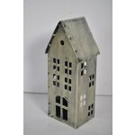 Kovový domeček na čajovou svíčku champagne 20x8,5x6 cm – Hledejceny.cz