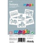 Papírové šablony sada S1 DOPRAVA II – Zboží Dáma