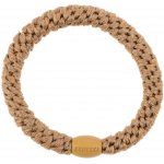 KKNEKKI Gumička do vlasů Kknekki Sand Glitter, béžová barva, textil – Hledejceny.cz