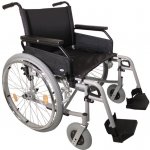 Standardní invalidní vozík Rotec XL Šířka sedadla 56 cm černá-šedá – Zboží Dáma
