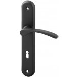 AC-T SERVIS Dveřní klika VIOLA grafit - oválné štítové kování 90 mm Provedení štítu: BB - obyčejný klíč – Zbozi.Blesk.cz