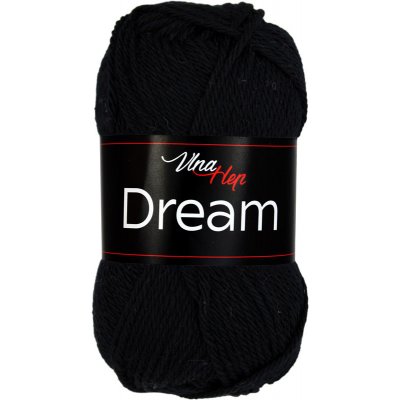 Vlna - Hep příze Dream 6001 černá – Zboží Mobilmania