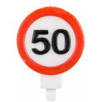 Folat Narozeninová svíčka číslo 50 dopravní značka – Zboží Dáma