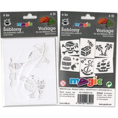 Papírové šablony MAGIC sada O Piráti – Zboží Mobilmania