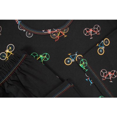 Lonka Koffing Bike pánské pyžamo krátké černé