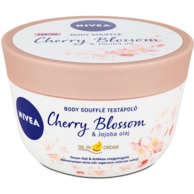 Nivea tělové suflé s olejem Cherry Blossom & jojobový olej 200 ml – Zboží Mobilmania