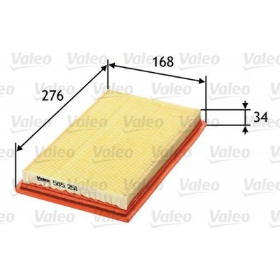 Vzduchový filtr VALEO 585251 – Hledejceny.cz