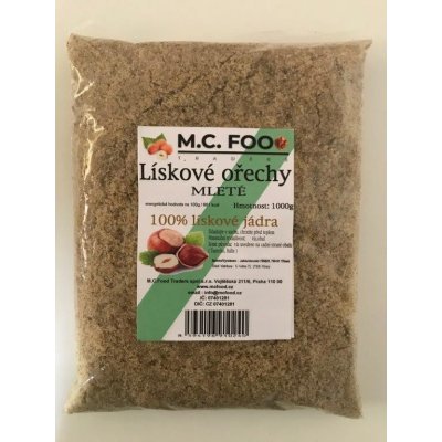 M.C.FOOD Lískové ořechy mleté 1000 g – Sleviste.cz