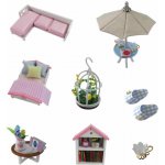 Dvěděti miniatura domečku Růžový dům 2DM033 – Zboží Dáma