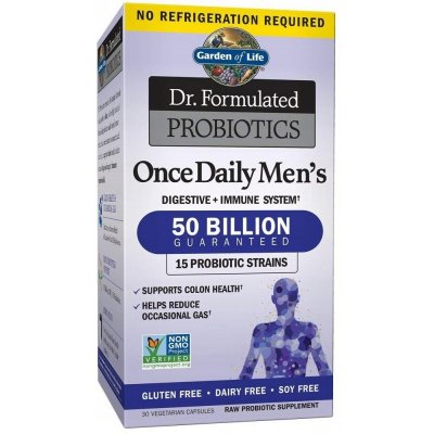 Garden of Life Once Daily Men's probiotika 30 ks – Hledejceny.cz