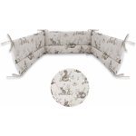 Miminu Bavlněný mantinel do postýlky Lesní zvířátka béžová – Zboží Dáma