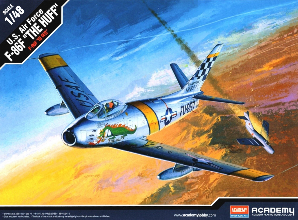 Academy Model Kit letadlo 12234 F 86F HUFF 1:48