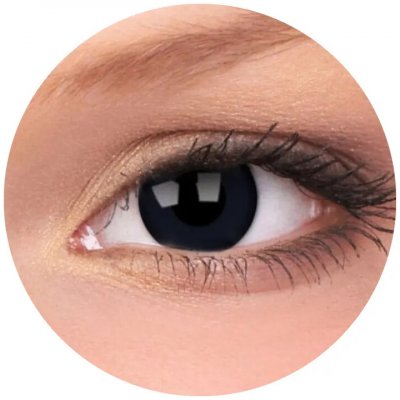 Gelflex CRAZY LENS - Black Out - nedioptrické jednodenní 2 čočky – Hledejceny.cz