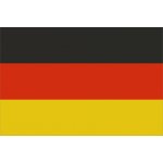 Samolepka - vlajka Německo - 6 x 4 cm – Zboží Dáma