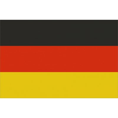 Samolepka - vlajka Německo - 6 x 4 cm – Zboží Dáma