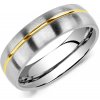 Prsteny SILVEGO Snubní ocelový prsten pro muže PARIS RRC2048-M