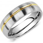 SILVEGO Snubní ocelový prsten pro muže PARIS RRC2048-M – Zboží Mobilmania