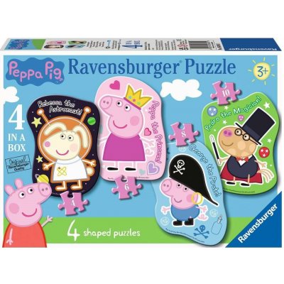 RAVENSBURGER Prasátko Peppa 4v1 4,6,8,10 dílků