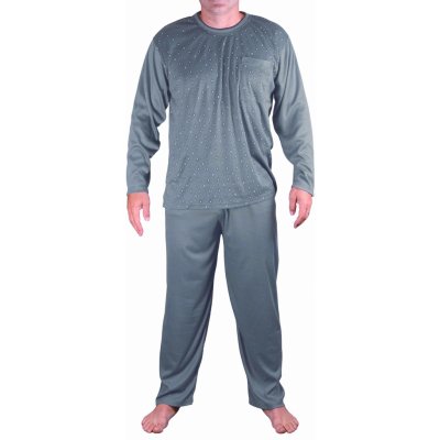 Oleg 2122 pánské pyžamo dlouhé šedé