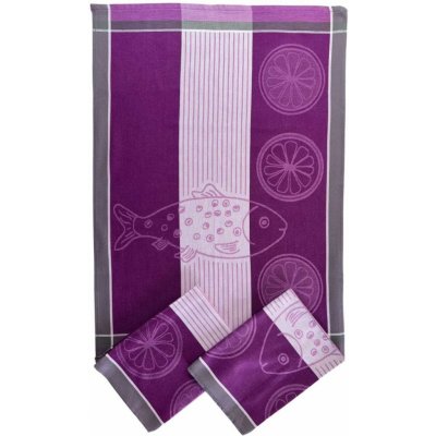 Sleep-well Ryba s citronem 50x70 cm fialová 3 ks – Sleviste.cz