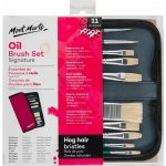 MontMarte Mont Marte sada štětců white bristle 10 ks, pouzdro na zip – Zboží Dáma