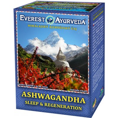 Everest Ayurveda Nespavost přepracovanost vyčerpání Ajurvedský čaj ASHWAGANDHA 100 g – Zboží Mobilmania