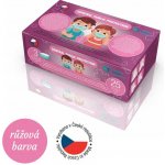 General Public Protection třívrstvá jednorázová dětská rouška růžová 25 ks – Zboží Dáma