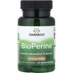 Swanson Bioperine Piperin černý pepř 10 mg x 60 kapslí – Hledejceny.cz