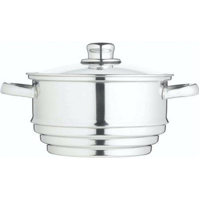KitchenCraft univerzální napařovací nástavec 20 cm – nerezový, pro hrnce 16–20 cm, skleněná poklice – Sleviste.cz