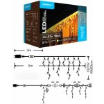 Modee ML-C2019 100LED 2m x 0,7m vánoční řetěz rampouchy, teplá 8 programů IP44 352739,00 – Hledejceny.cz
