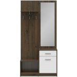 Nepo Plus předsíňová stěna PPK Dub ušlechtilý/bílá – Zboží Dáma