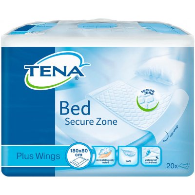 Tena Bed Plus Wings se záložkami 180 x 80 20 ks