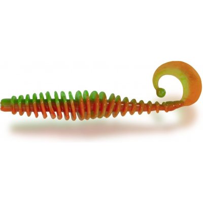 Magic Trout T-Worm Twister 5,5cm 1,5g Sýr Neon zelená/oranžová 6ks