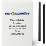 Eurosupplies 4 mm černé, 1-30 listů, (50 ks) – Hledejceny.cz