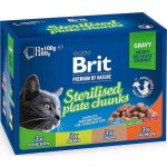 Brit Premium Cat Pouches Sterile Plate 12 x 100 g – Sleviste.cz