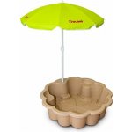 Doloni Pískoviště Květina EKO béžová se slunečníkem – Zboží Mobilmania