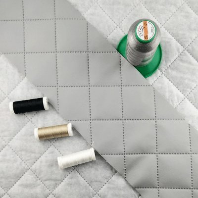 Ekokůže barva Sv. Šedá prošívaná ultrazvukem, koženka metráž – Zboží Dáma